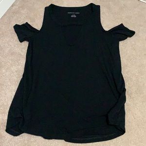 black off the shoulder tank top